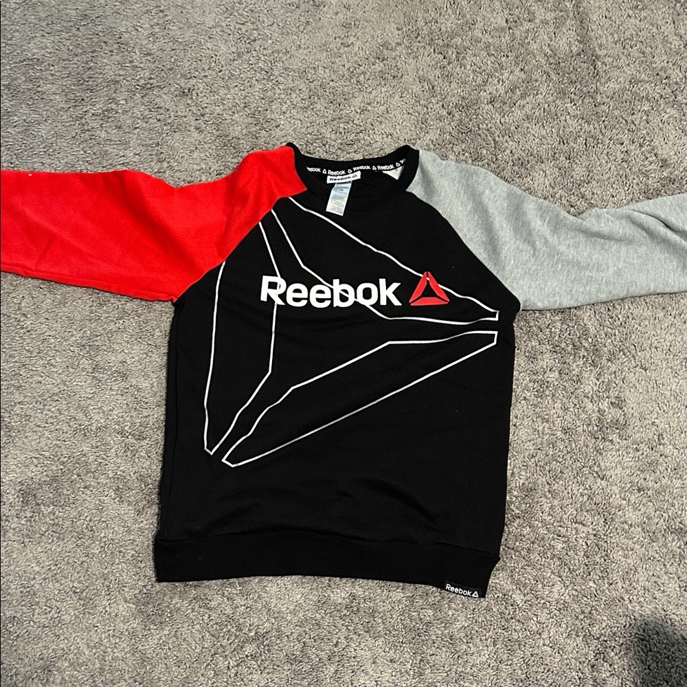 Reebok Men's Tri-Color Crewneck Sweater